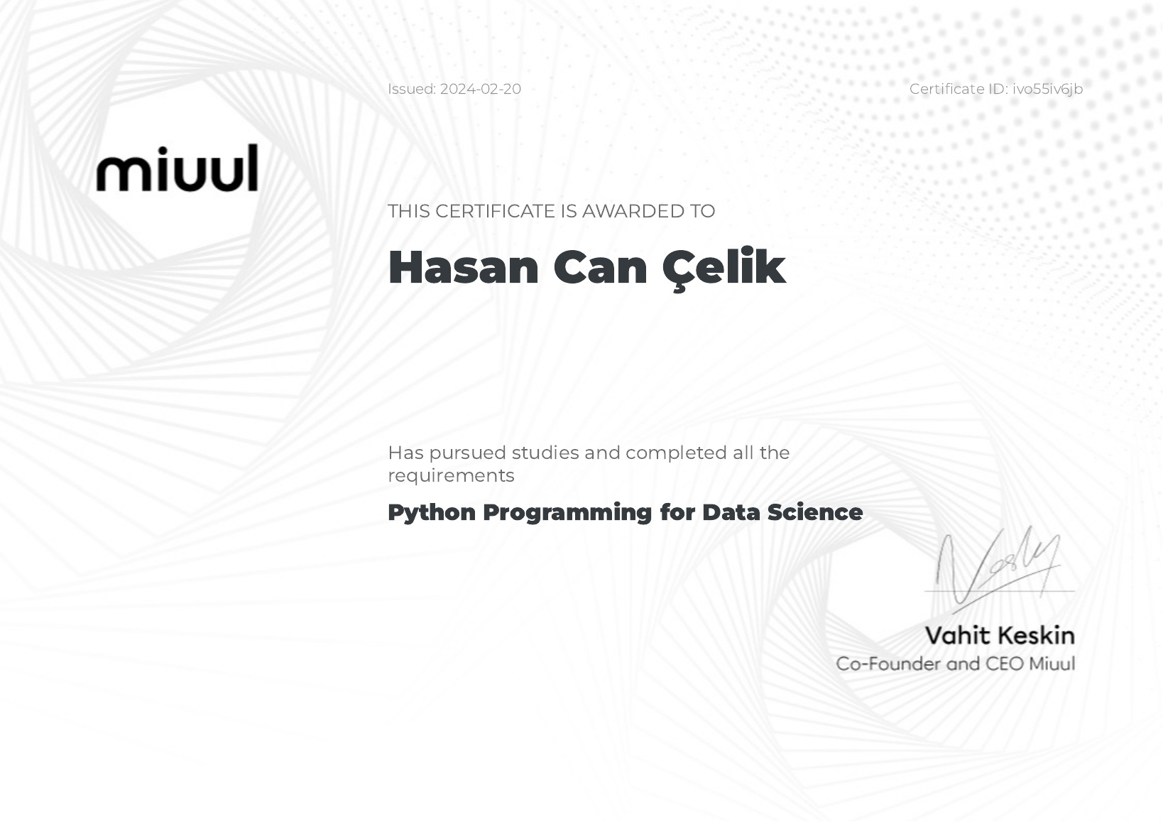 Miuul Python